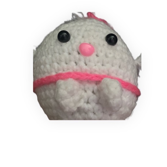 Hand Crafted Other - HANDCRAFTED White little kitty crochet